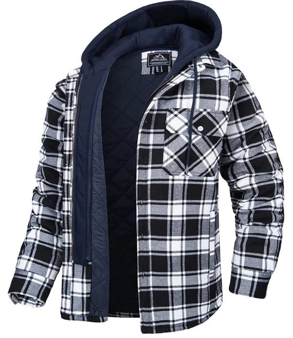 Mune | Checked Hooded Jacket for Men