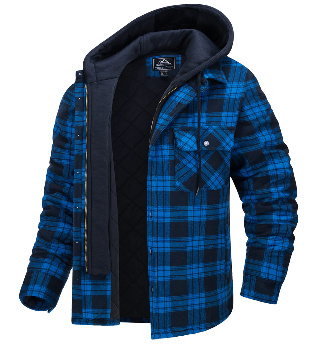 Mune | Checked Hooded Jacket for Men