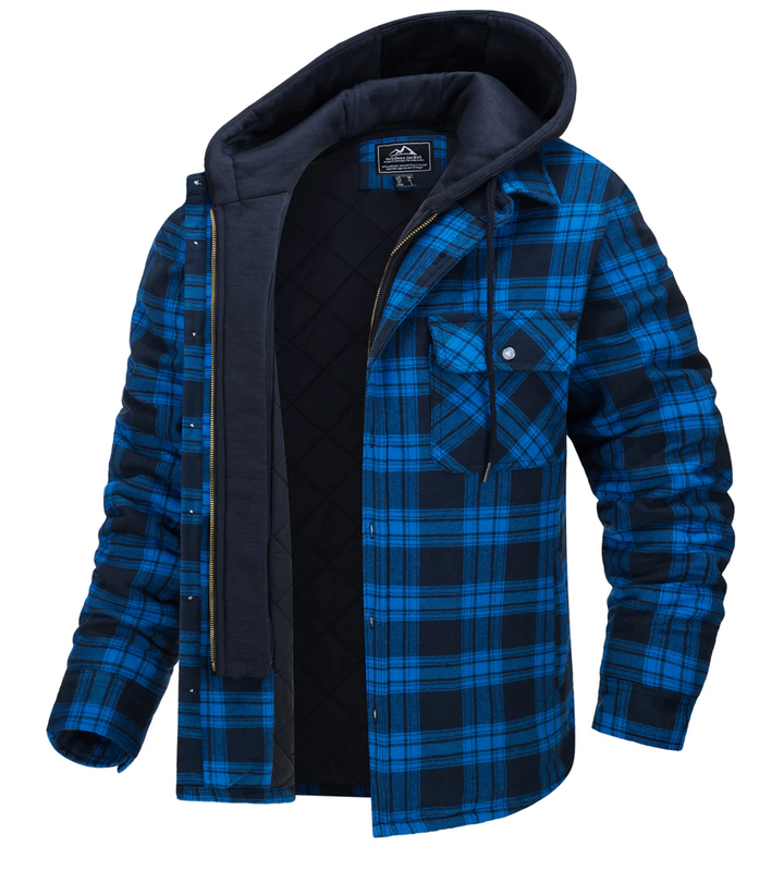 Mune | Checked Hooded Jacket for Men