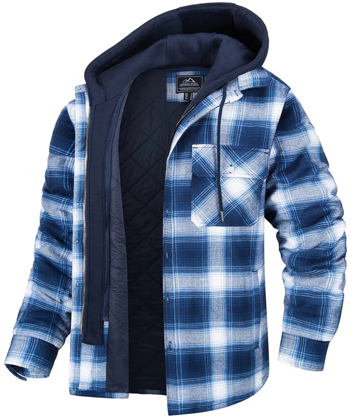 Mune | Checked Hooded Jacket for Men
