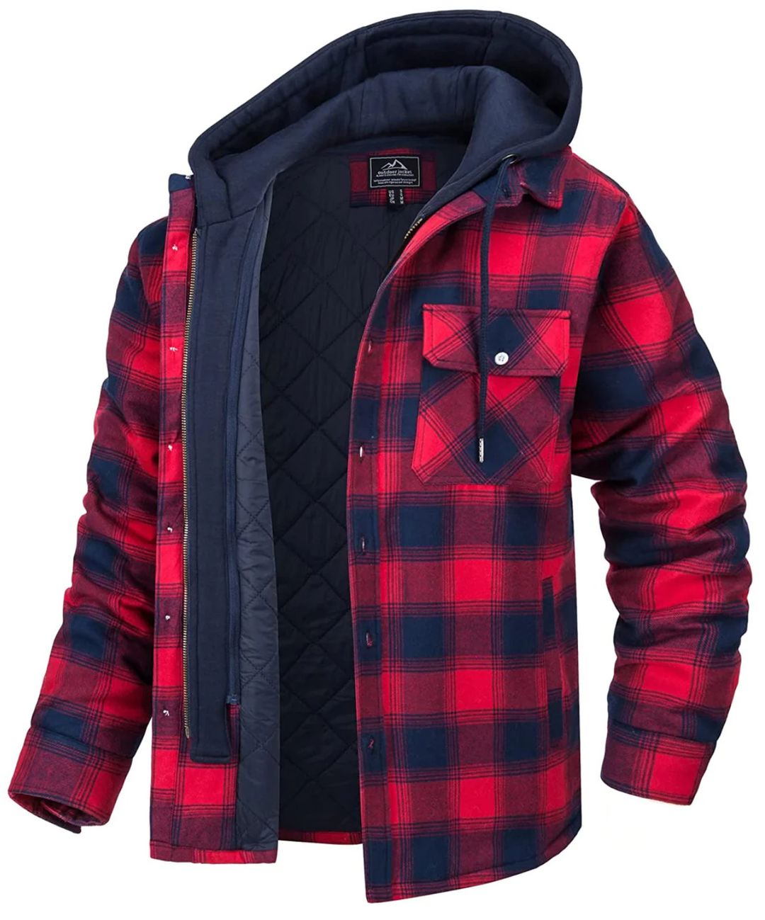 Mune | Checked Hooded Jacket for Men