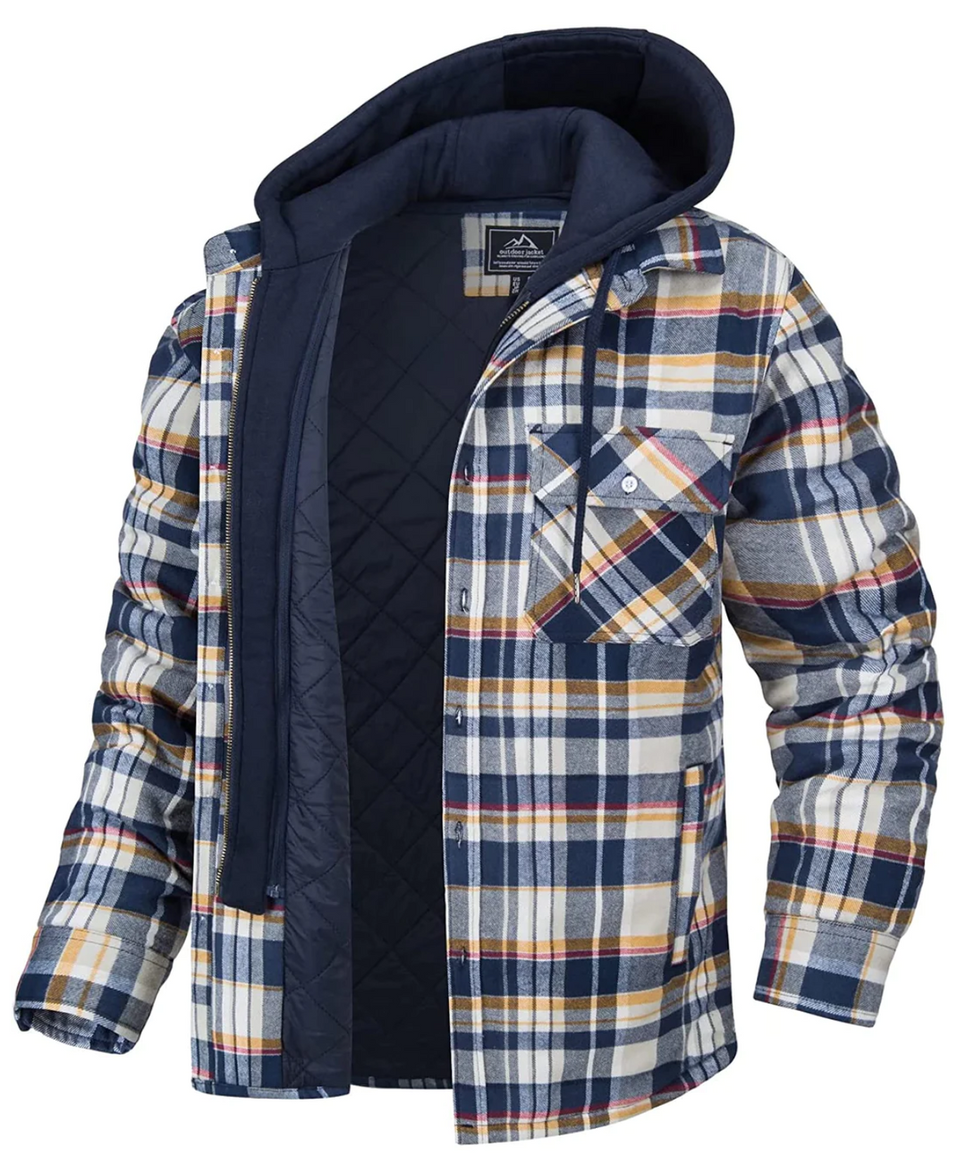 Mune | Checked Hooded Jacket for Men