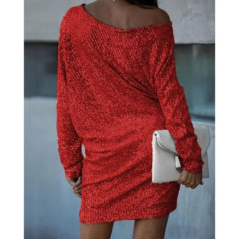 Mune | Party dress with sequins and contrast