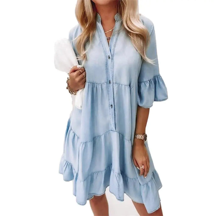 Casual Denim Dress Elegant