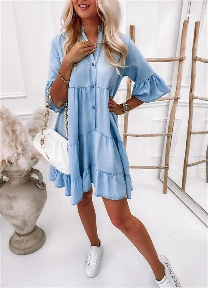 Casual Denim Dress Elegant