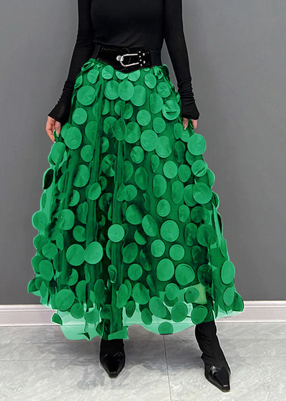 Chic Women's Skirt made of Polka Dot & Tulle Patchwork | Mune Fashion