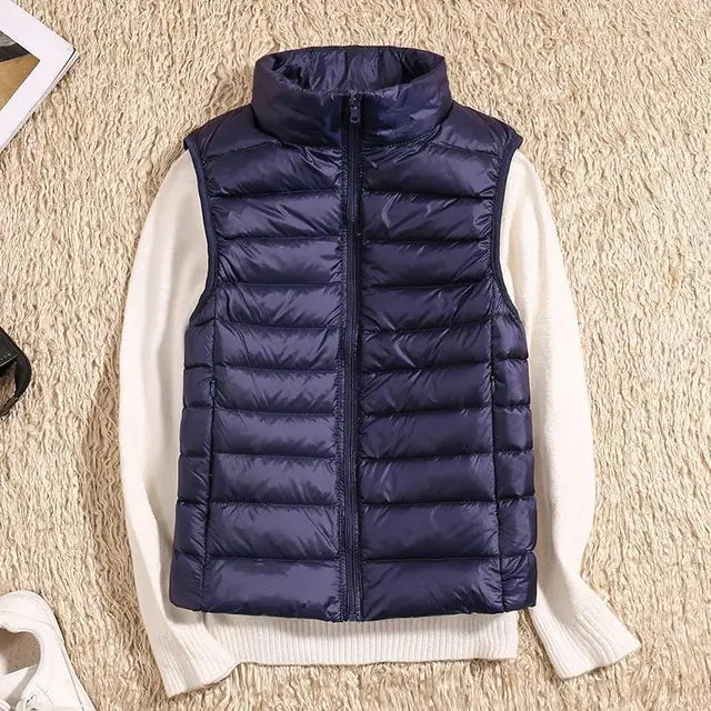 Women’s Lightweight Zip Front Puffer Vest