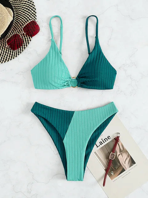 Mune Fashion | Mune Fashion | Push-Up Bikini Set with High Waist for Women