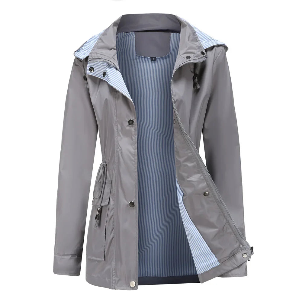 Mune | Women's Waterproof Windbreaker with Removable Hood