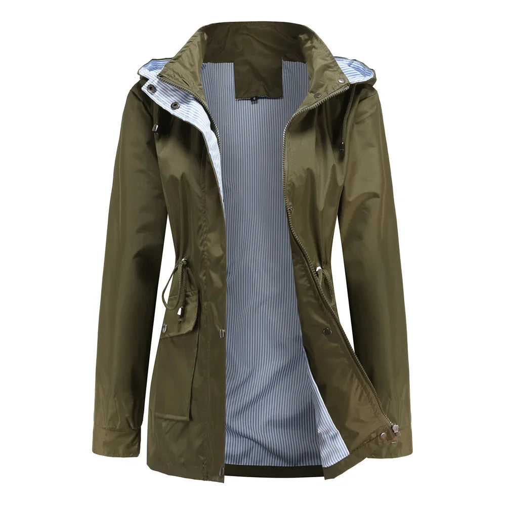 Mune | Women's Waterproof Windbreaker with Removable Hood