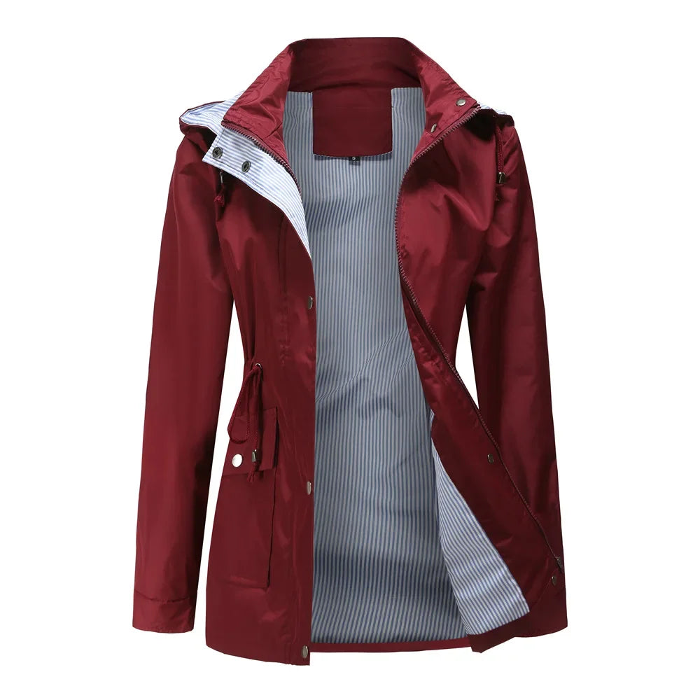 Mune | Women's Waterproof Windbreaker with Removable Hood