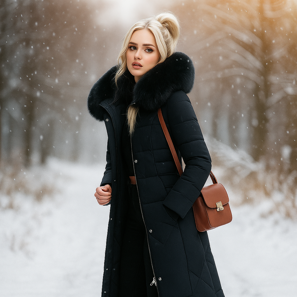 Mune | Long Padded Jacket with Hood