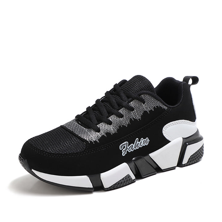 Women nan sporty platform sneakers with shock-absorbing block sole, padded comfort insole and mesh inserts Mune Fashion