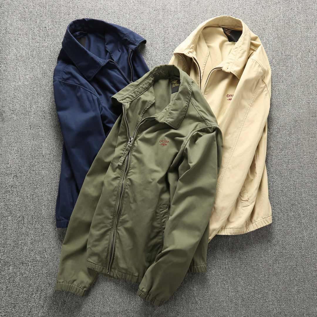 Men's Urban Zip Summer Blouson made of technical twill with concealed zipper Mune Fashion