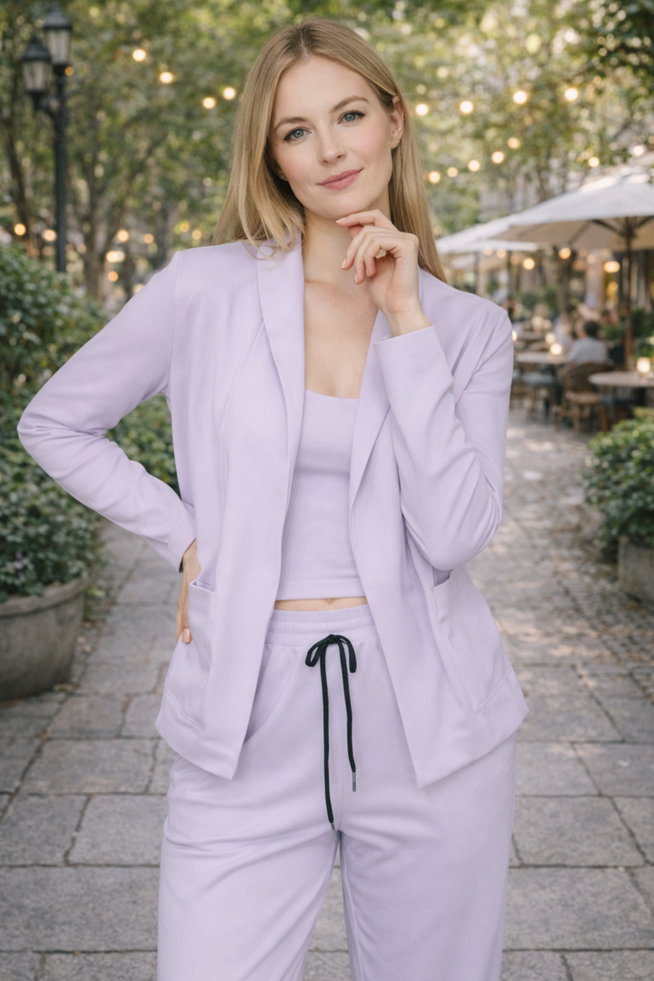 Women’s Pantsuit With Open Blazer And Trousers