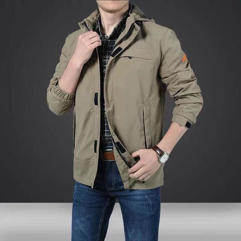 Men's lightweight technical field jacket with multifunctional pockets and adjustable hem Mune Fashion