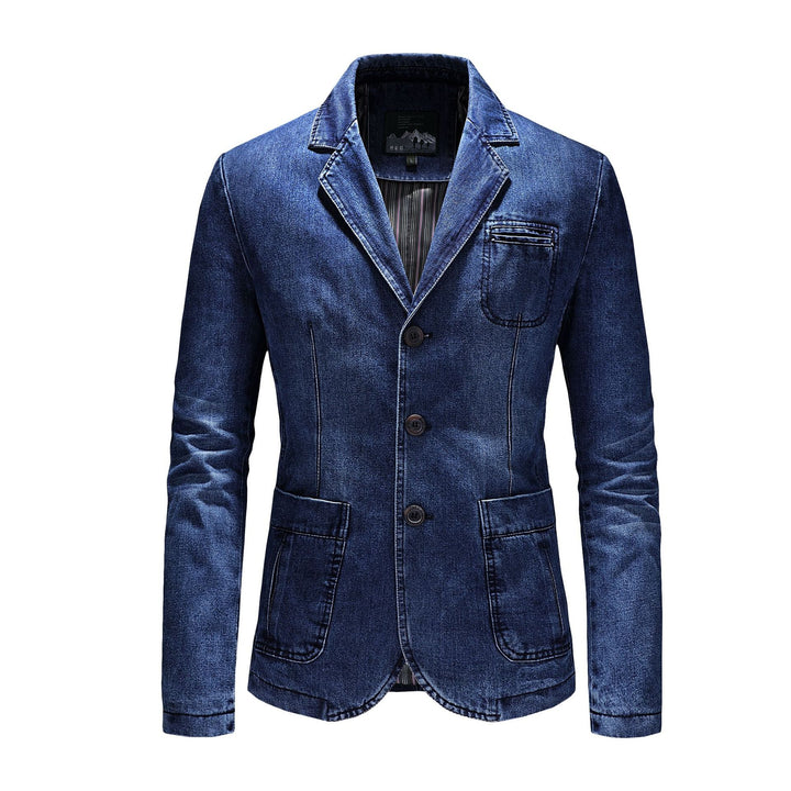 Men's Elegant Denim Blazer Mune Fashion
