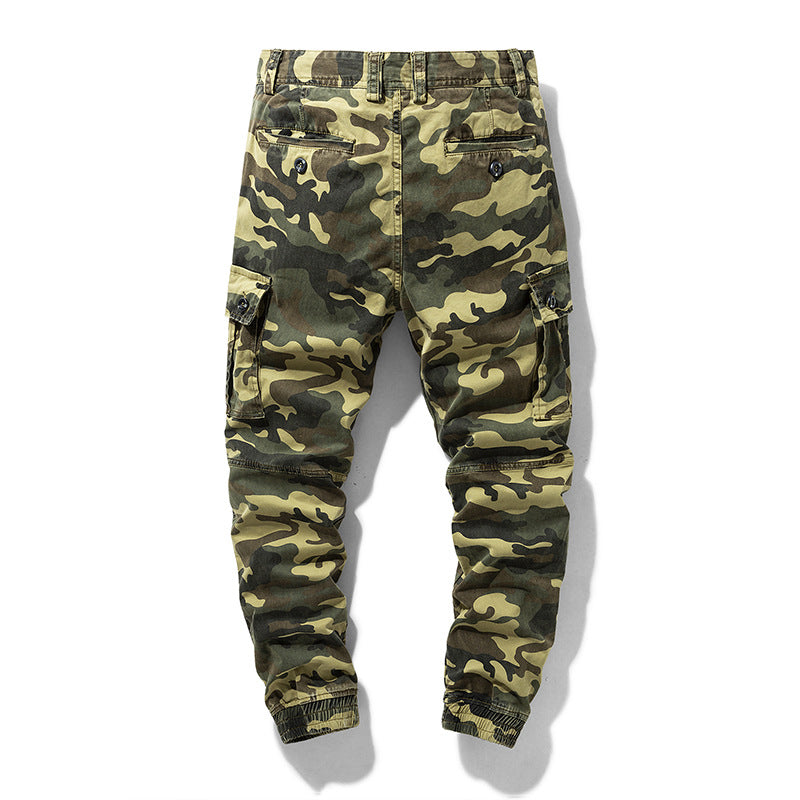 Herren Camouflage‑Cargo‑Jogger mit verstärkten Kniepartien und elastischem Knöchelabschluss Mune Fashion