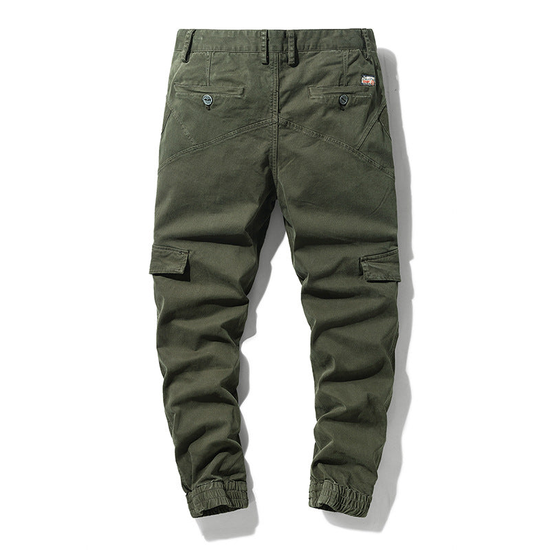 Men's Tactical Jogger Cargo Pants made of durable twill with ergonomic knee pleats and elastic cuffs Mune Fashion