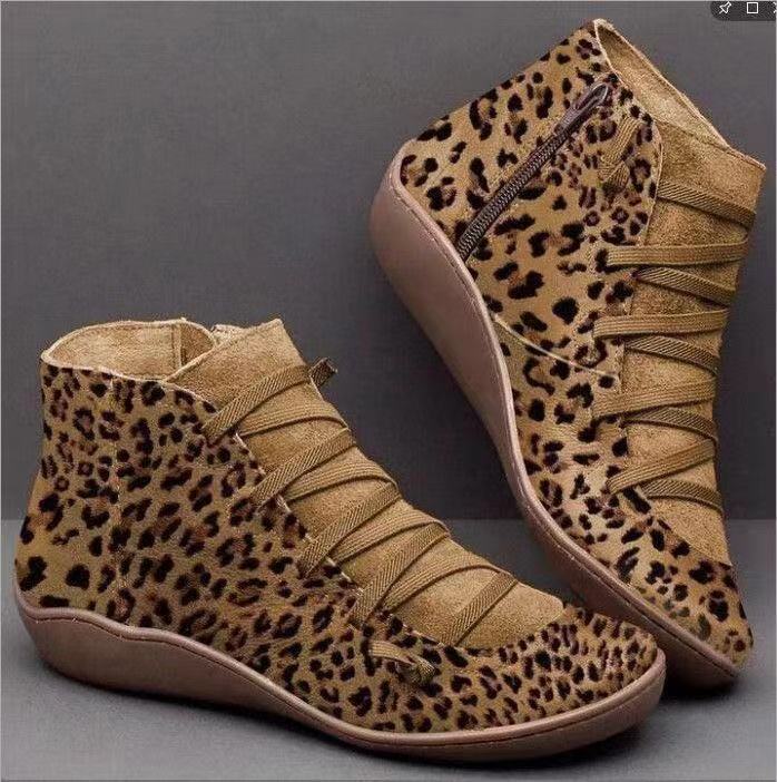 Women's ankle-high soft leather sneaker boots with side zipper, elastic decorative lacing, and ergonomic comfort sole Mune Fashion