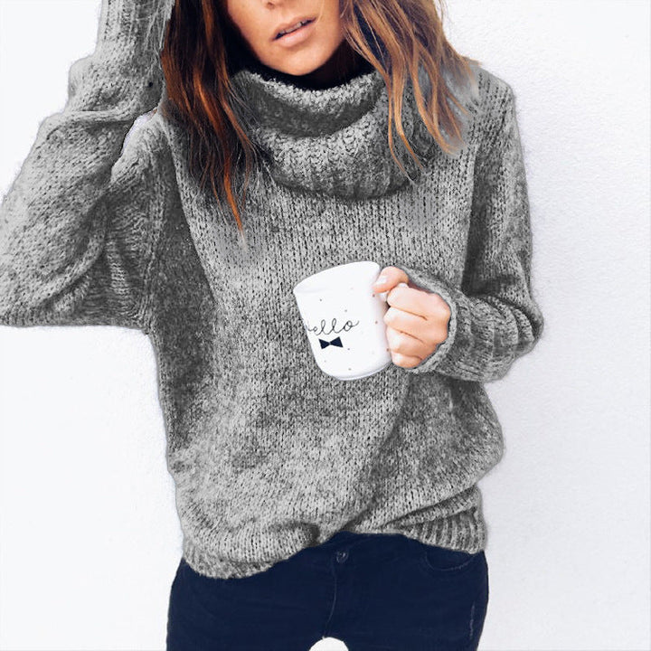 Women's Cozy Turtleneck Sweater Made Of Soft Knit Mune