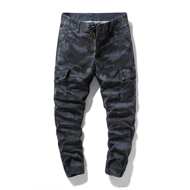 Herren Camouflage‑Cargo‑Jogger mit verstärkten Kniepartien und elastischem Knöchelabschluss Mune Fashion