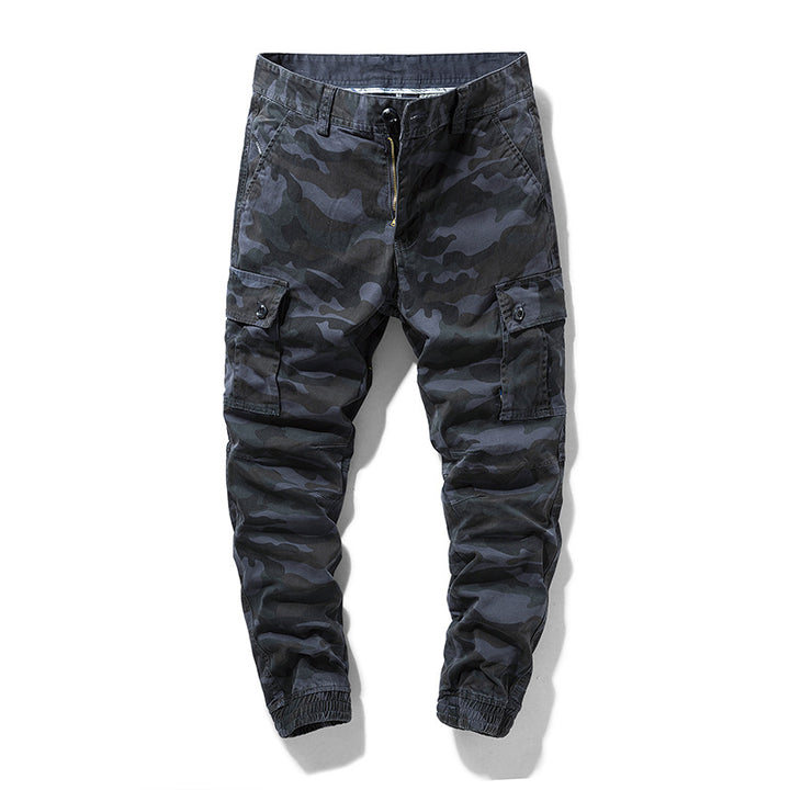 Herren Camouflage‑Cargo‑Jogger mit verstärkten Kniepartien und elastischem Knöchelabschluss Mune Fashion