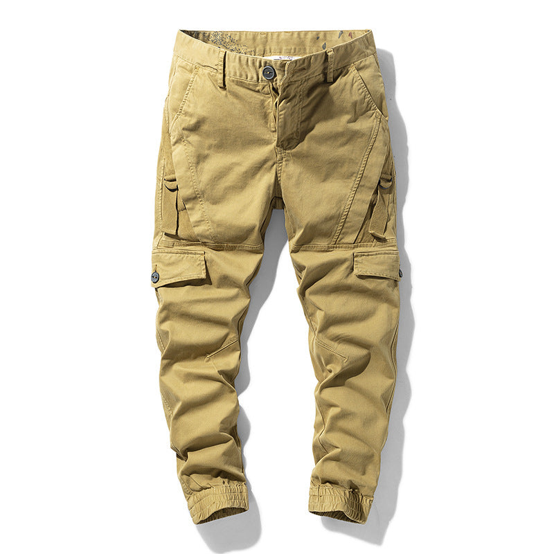 Men's Tactical Jogger Cargo Pants made of durable twill with ergonomic knee pleats and elastic cuffs Mune Fashion
