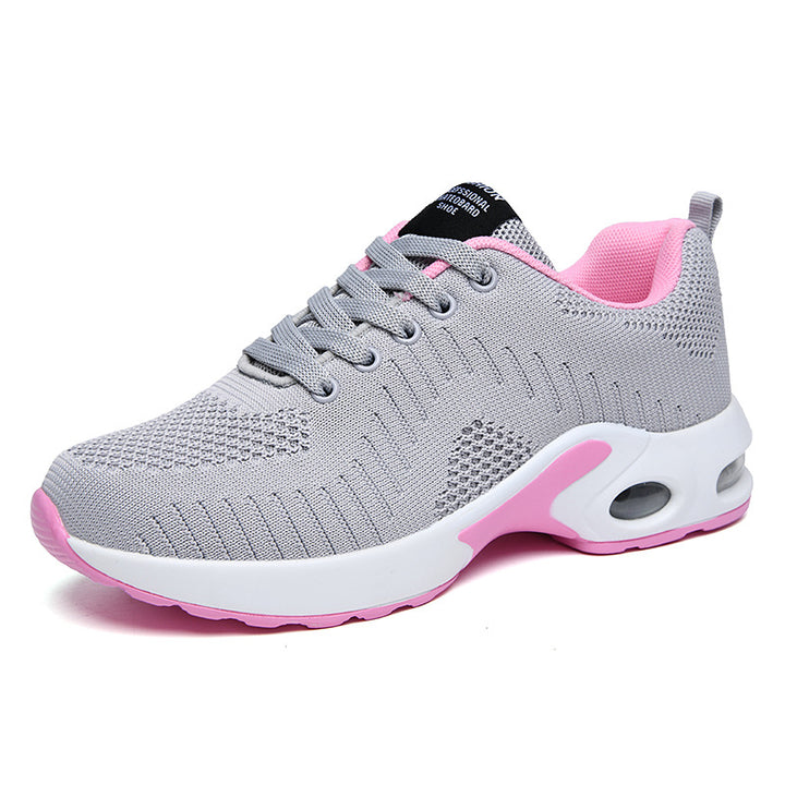 Women nan lightweight knit fitness sneakers with visible air chamber cushioning and viscoelastic insole Mune Fashion