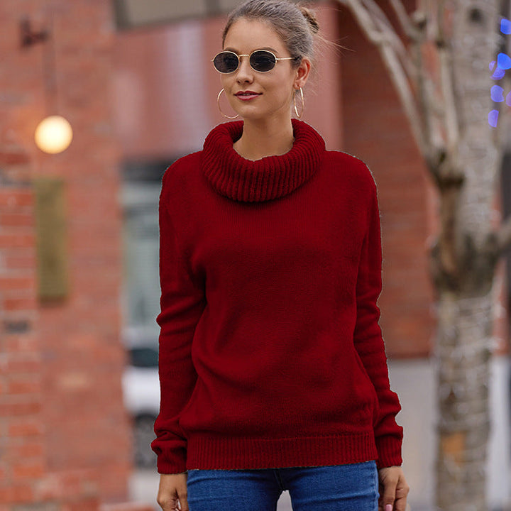Women's Cozy Turtleneck Sweater Made Of Soft Knit Mune