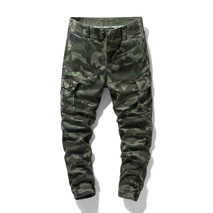 Herren Camouflage‑Cargo‑Jogger mit verstärkten Kniepartien und elastischem Knöchelabschluss Mune Fashion