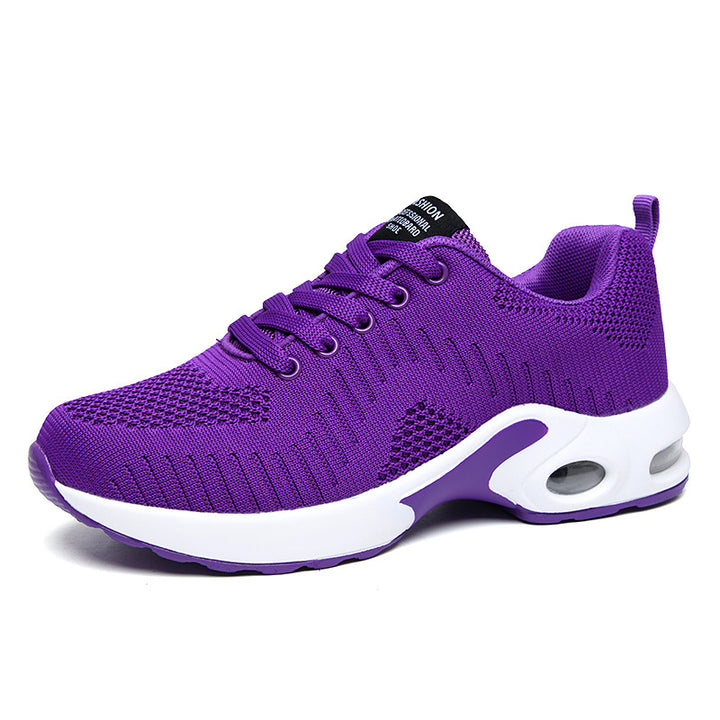 Women nan lightweight knit fitness sneakers with visible air chamber cushioning and viscoelastic insole Mune Fashion