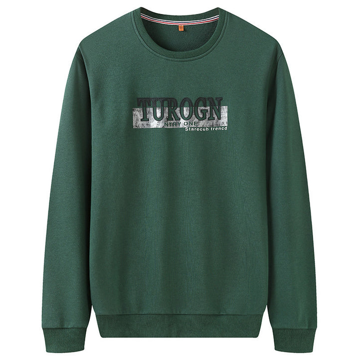 Men's sweatshirt with round neck, straight cut and modern logo print Mune Fashion