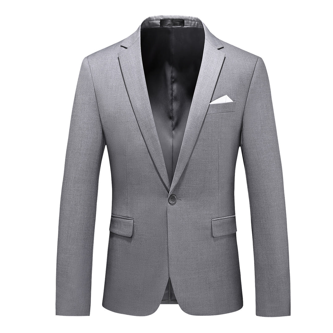 Men's elegant business jacket slim fit with narrow silhouette and modern lapel collar Mune Fashion