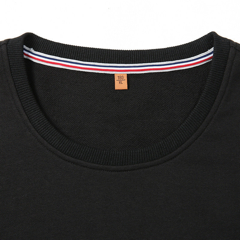 Men's sweatshirt with round neck, logo print, and ribbed cuffs Mune Fashion