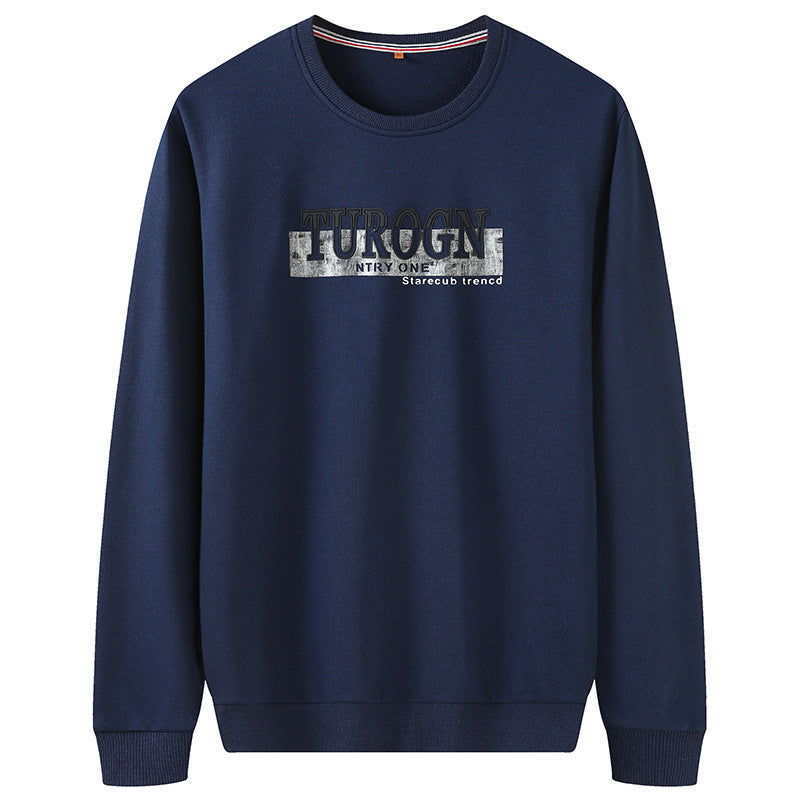 Men's sweatshirt with round neck, logo print, and ribbed cuffs Mune Fashion
