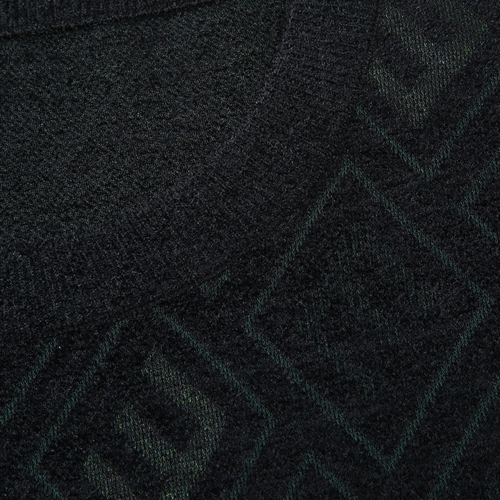 Men's diamond jacquard round neck sweater made of fine knit Mune Fashion