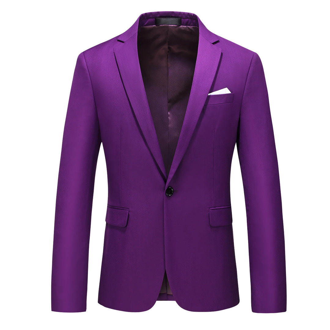 Men's elegant business jacket slim fit with narrow silhouette and modern lapel collar Mune Fashion