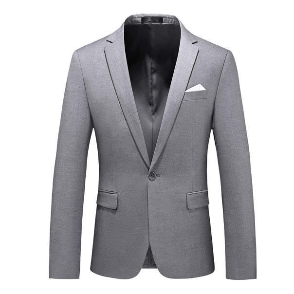 Men's elegant business jacket slim fit with narrow silhouette and modern lapel collar Mune Fashion