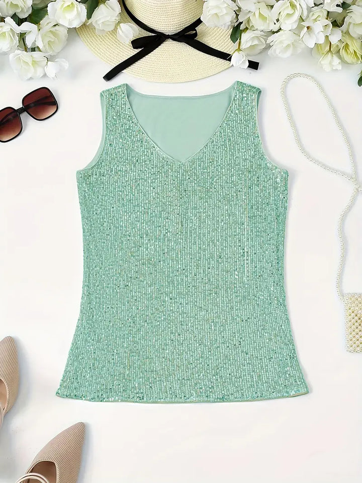 Mune Fashion | Sleeveless Top with Sequins