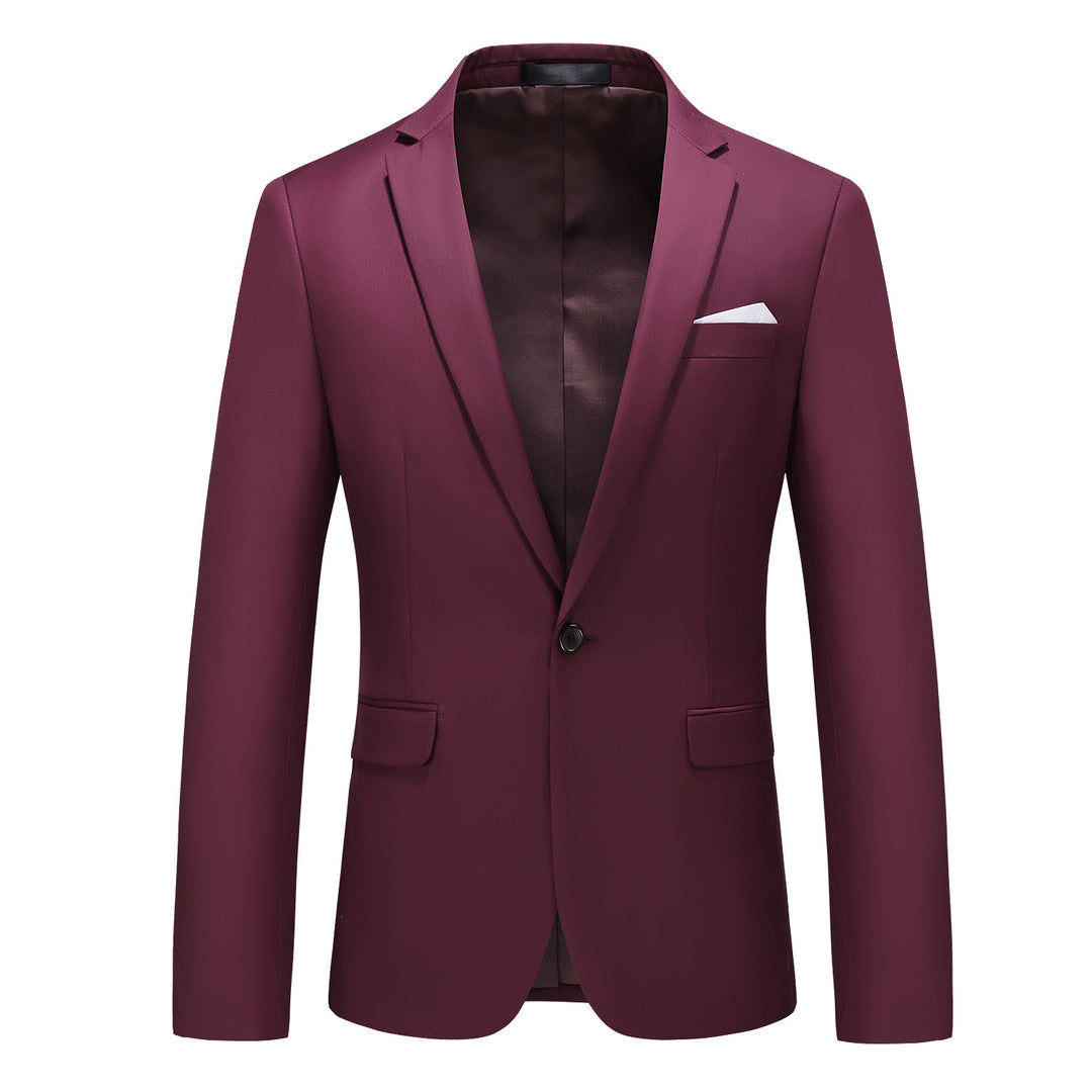 Men's elegant business jacket slim fit with narrow silhouette and modern lapel collar Mune Fashion