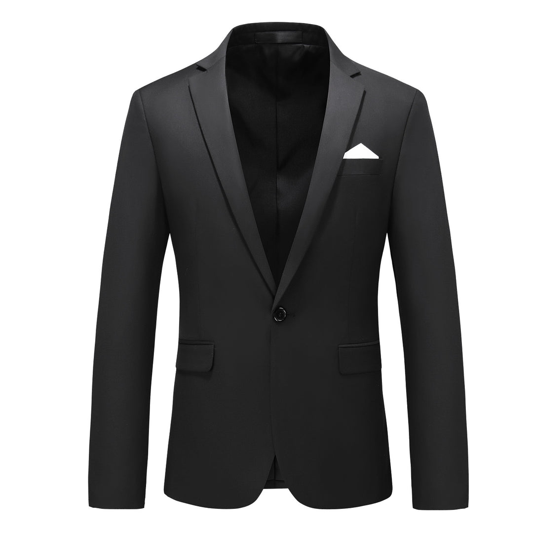 Men's elegant business jacket slim fit with narrow silhouette and modern lapel collar Mune Fashion