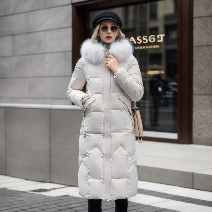 Mune | Long Winter Coat with Fur Hood