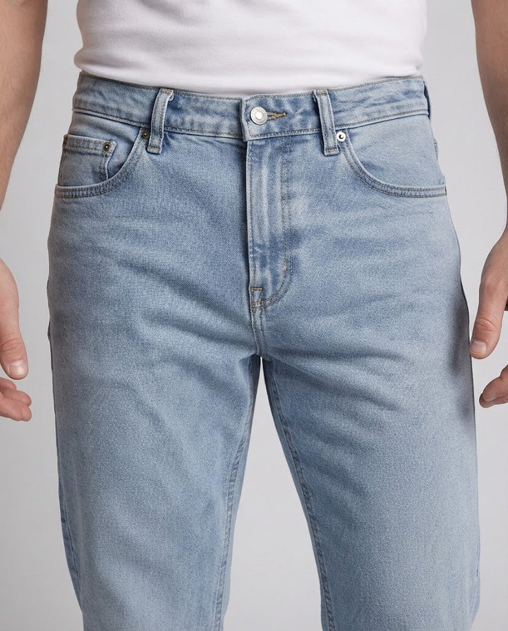 Men's Wide Straight-Leg Jeans in Baggy Look made of sturdy Denim Mune Fashion