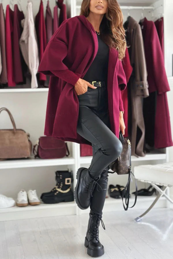 Mune | Color Loose Bag Hooded Jacket with Long Sleeves