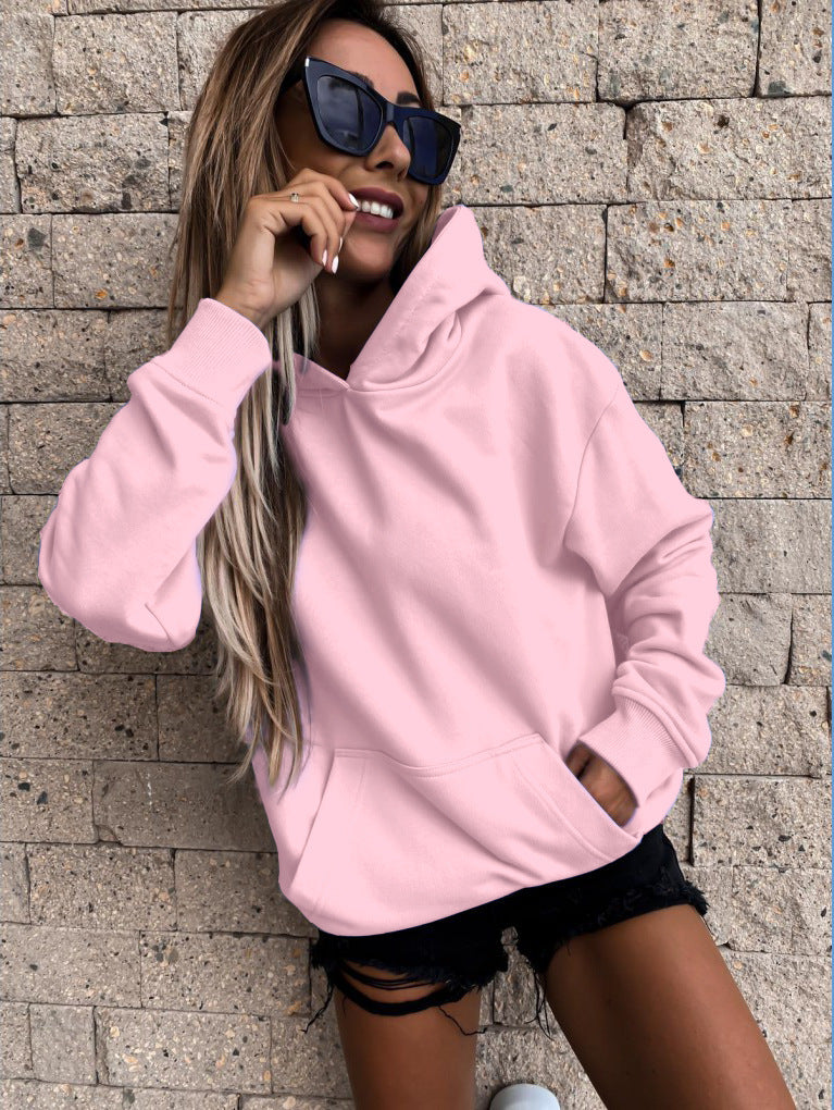 Women's Hoodie with Soft Fleece Lining and Casual Cut Mune