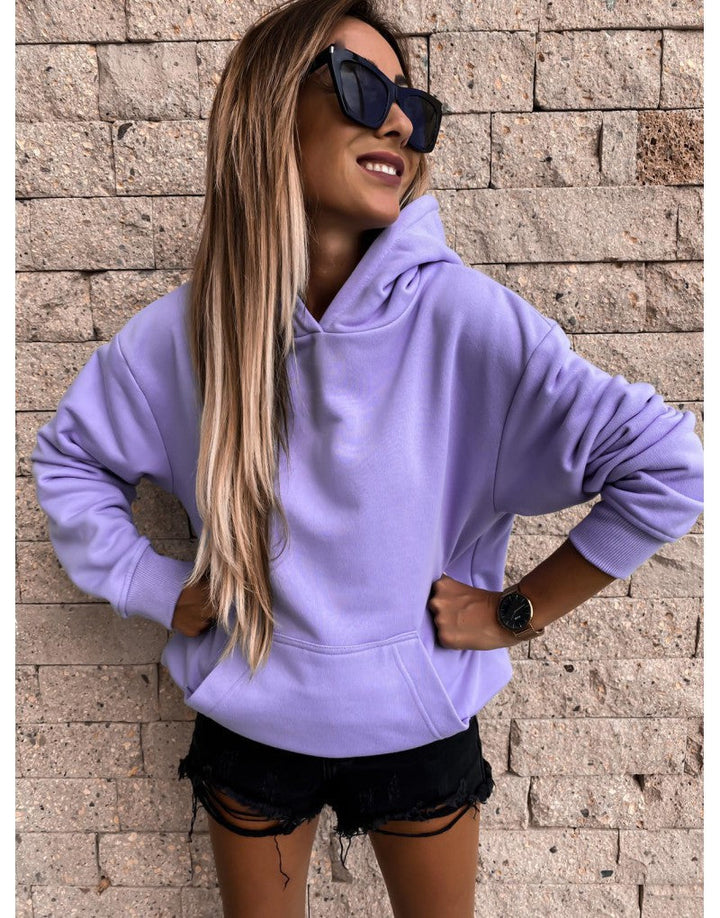 Women's Hoodie with Soft Fleece Lining and Casual Cut Mune