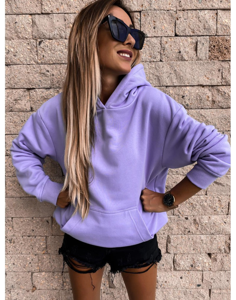 Women's Hoodie with Soft Fleece Lining and Casual Cut Mune
