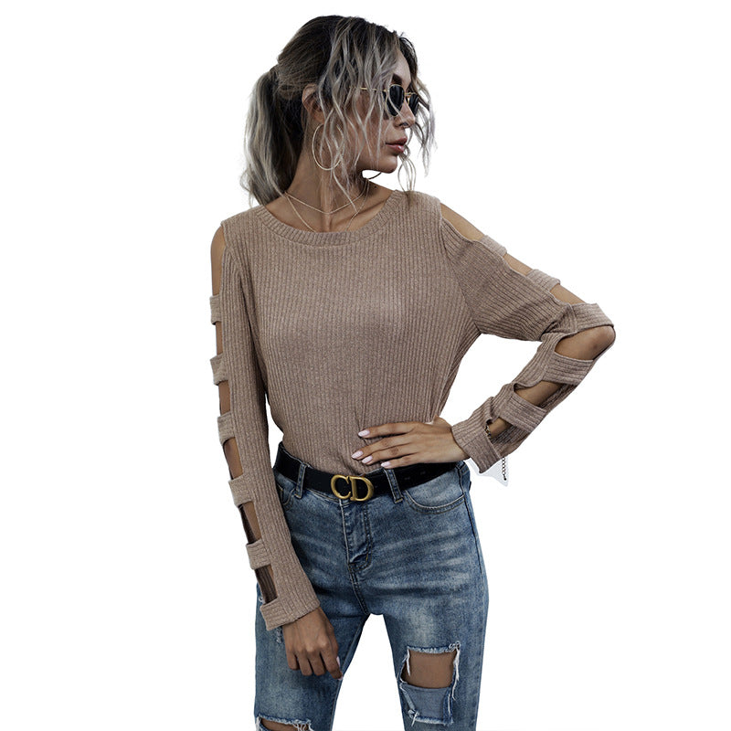 Women Comfortable Sweater with Cut-Out Details Mune Fashion