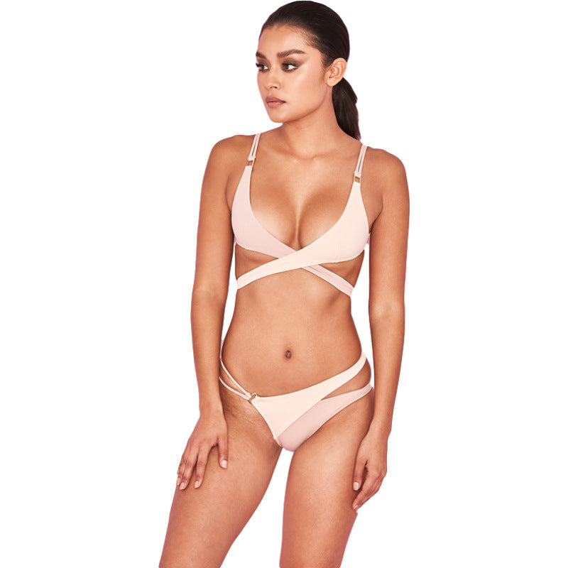 Women's Triangle Bikini with sophisticated wrap strap system Mune Fashion